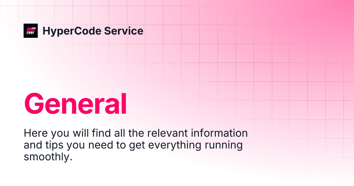 General | HyperCode Service
